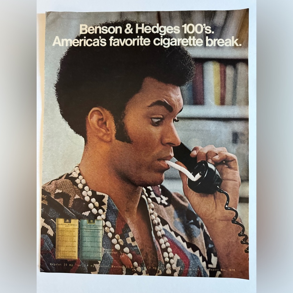 5/$20 Benson and Hedges  Vintage advertisement 1971